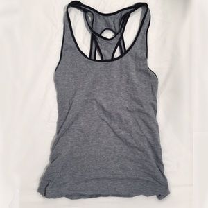 Lululemon Strappy Gray athletic tank